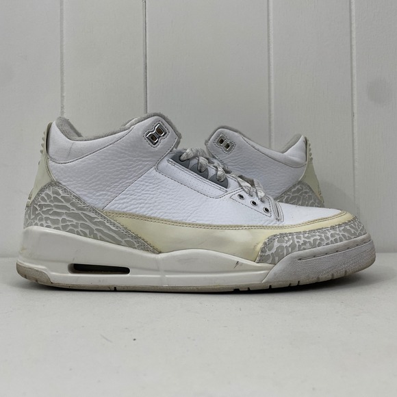 Air Jordan Retro III 3 Silver Anniversary 2010 398613-102 Men's Size 9 No Box